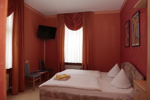 Postel nebo postele na pokoji v ubytování Hotel Sessellift