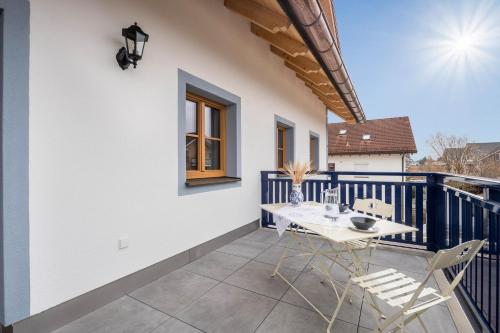 Balkón nebo terasa v ubytování Schlöglhof