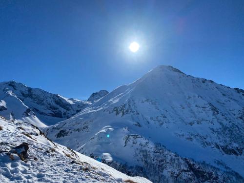 Appartement 4 à 5 personnes au pied des pistes að vetri til