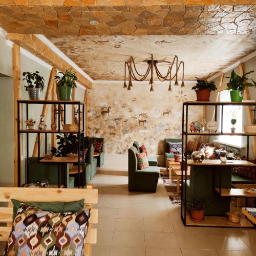 Χώρος καθιστικού στο SilkRoad Guesthouse