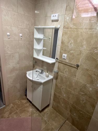 Ein Badezimmer in der Unterkunft Apartmani Joka