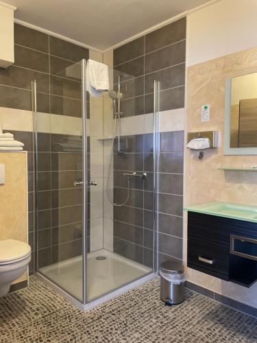 Koupelna v ubytování Hotel Neptun