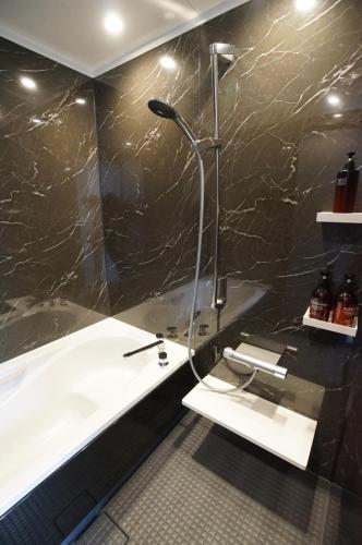 Koupelna v ubytování soco rooms