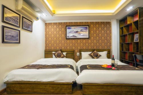 Cama o camas de una habitación en Sapa Unique Villa