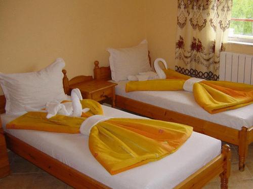 Viva Beach Hotel tesisinde bir odada yatak veya yataklar