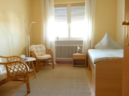 Postel nebo postele na pokoji v ubytování Ferienwohnung Kirsch