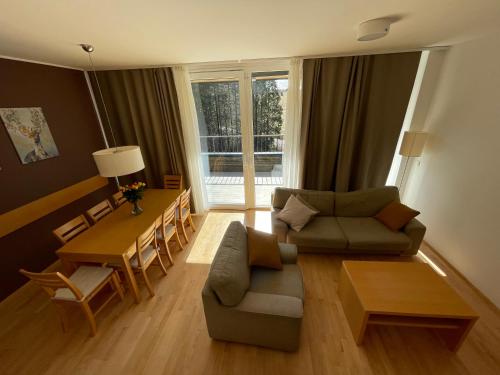 Ruang duduk di JZ Apartments - Pohorje