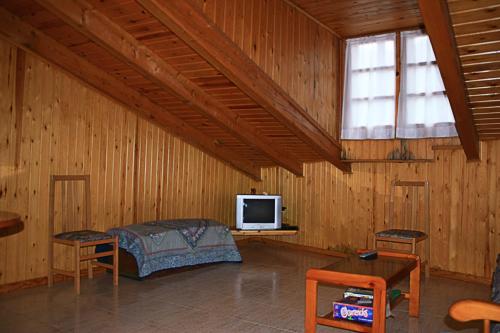 TV a/nebo společenská místnost v ubytování Hostal Casa Lacreu