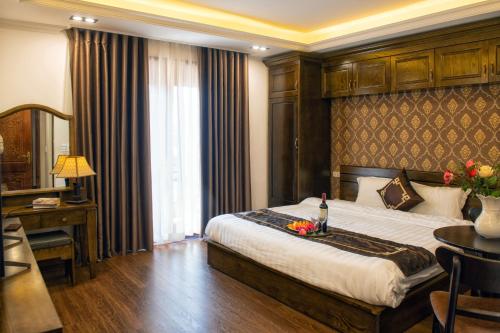 Cama o camas de una habitación en Sapa Unique Villa