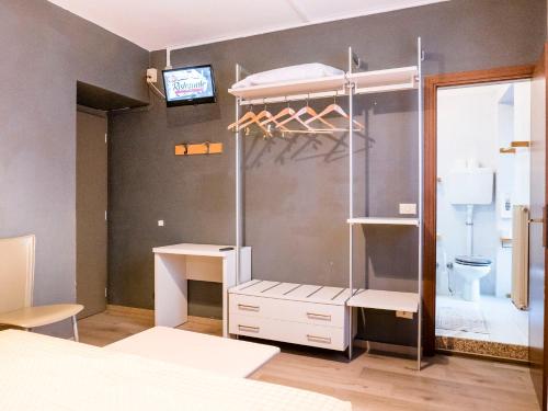 Koupelna v ubytování Hotel Doria