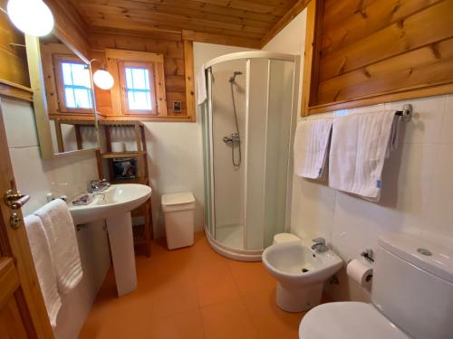 Koupelna v ubytování VILLA LUISA