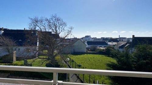 a view of a city from a balcony at ESCAPADE FAMILIALE A LA MER in Quiberon