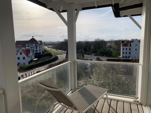 Balkoni atau teres di Cadzand Dream Beach, Pool and Wellness Apartment