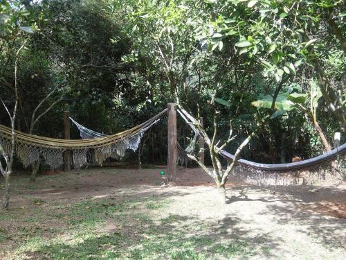 Taman di luar Chalés Lumiar - Casas temporada