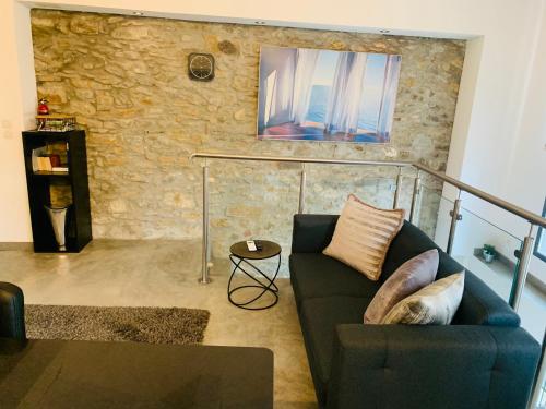 Ein Sitzbereich in der Unterkunft 45BB Apartment