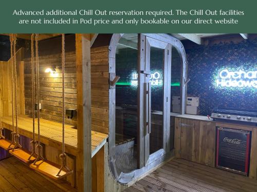an inside view of a recreatedordial chill out reservation chill out at Orchard Hideaways in Penrith