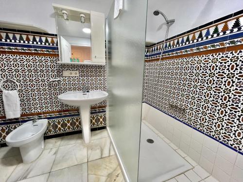 Ett badrum på La Imaroga