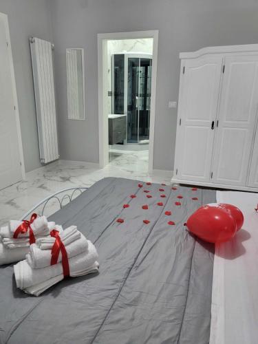 Katil atau katil-katil dalam bilik di B&B WHITE HOUSE