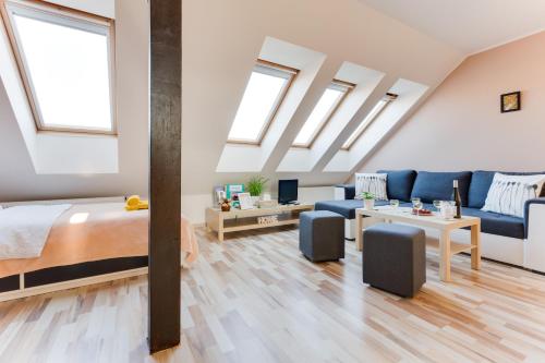 Χώρος καθιστικού στο Jane's Charming Apartment