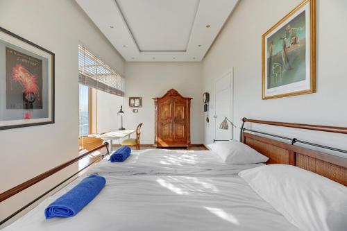Posteľ alebo postele v izbe v ubytovaní Apartament Penthouse Q4Apartments
