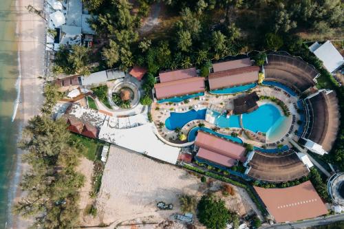 an overhead view of an amusement park with a pool at Arinara Beach Resort Phuket - SHA Extra Plus in Bang Tao Beach