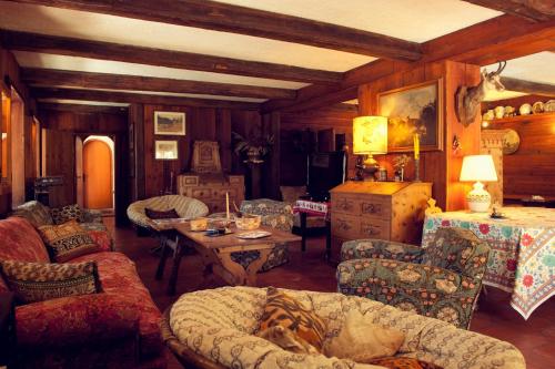 Χώρος καθιστικού στο B&B Villa La Bercia