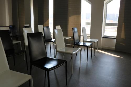 Posezení v ubytování HOTEL QUADRIFOGLIO