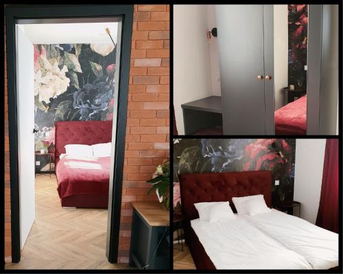 Cama o camas de una habitación en Czarne Nad Białym