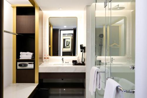 Koupelna v ubytování Atria Hotel Gading Serpong
