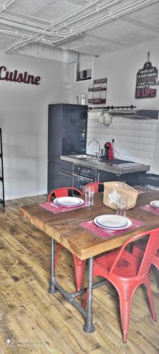 Kuchyň nebo kuchyňský kout v ubytování CRAFT HOME Ponteceso Camiño dos Faros