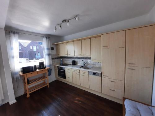 Kuchyň nebo kuchyňský kout v ubytování Ferienwohnung Mühlennest
