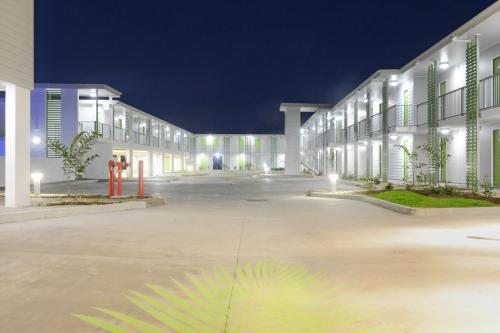 Das Gebäude in dem sich das Motel befindet