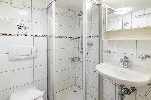 Koupelna v ubytování Chalet Schweizerhof 1