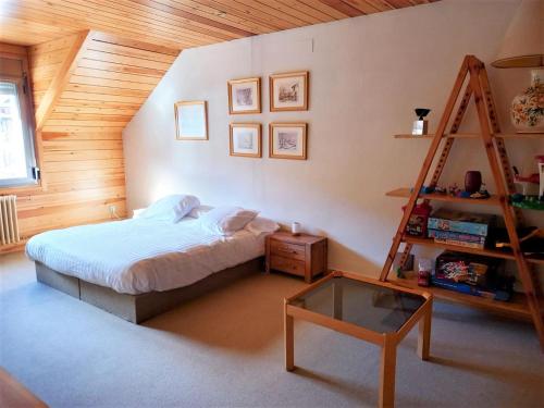 Cama o camas de una habitación en Apartamento ideal para familias en la Molina