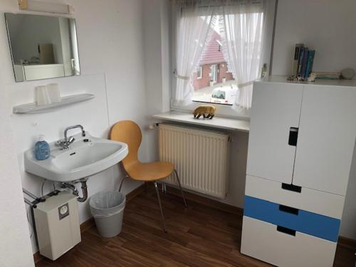 Η κουζίνα ή μικρή κουζίνα στο Wohnung B Haus Pamela