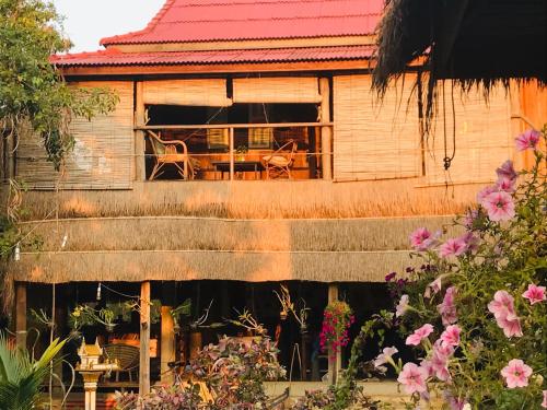 Zahrada ubytování Retro Kampot Guesthouse