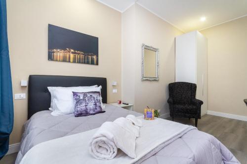Postel nebo postele na pokoji v ubytování Exclusive Room Arena Inalpi 'La casa di Bertino'