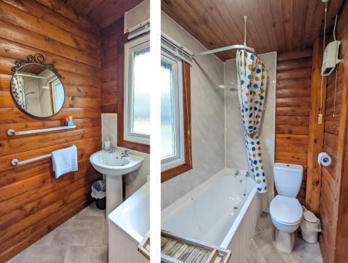 Ένα μπάνιο στο Ruskin Lodges Argyll, by Puck's Glen, Rashfield near Dunoon