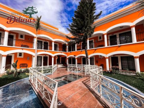 Бассейн в Hotel Delicias Tequila или поблизости