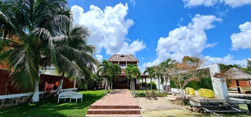 Casita Maya Bacalarにある庭