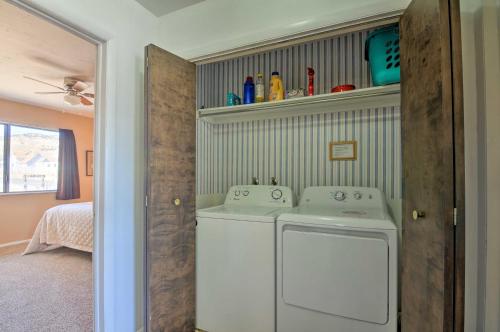 a washer and dryer in a laundry room at Bryce Canyon Area House with Mountain Views! in Tropic