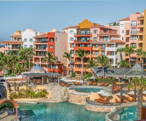 a view of the pool at a resort at Playa Grande Resort Optional All Inclusive in Cabo San Lucas