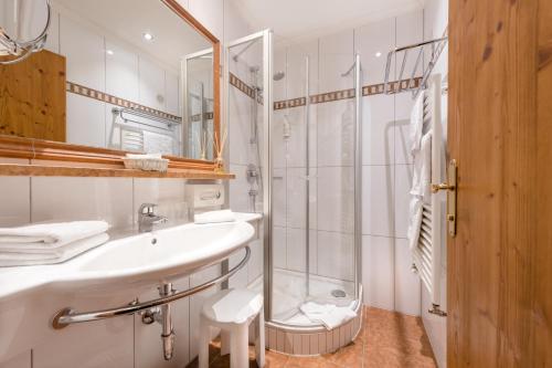 Kúpeľňa v ubytovaní Hotel Zauchenseehof