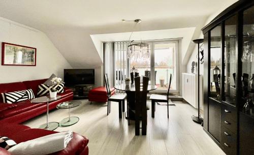 Χώρος καθιστικού στο Apartment Orchidee