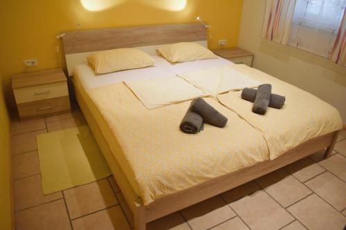 Кровать или кровати в номере Apartment Murka
