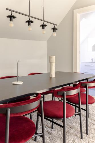 Posezení v ubytování Luxury Apartment w Privat Rooftop Terrace - CPH C