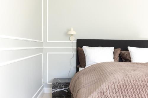 Postel nebo postele na pokoji v ubytování Luxury Apartment w Privat Rooftop Terrace - CPH C