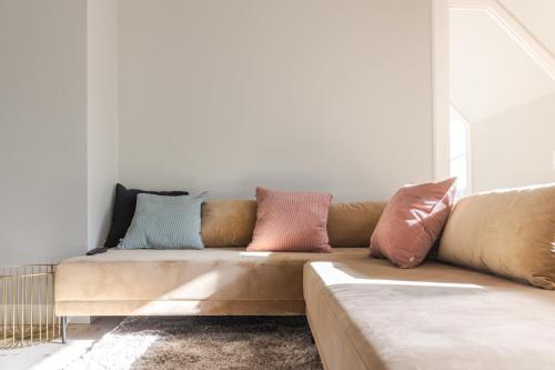 Posezení v ubytování Luxury Apartment w Privat Rooftop Terrace - CPH C
