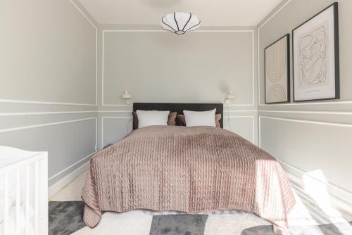 Postel nebo postele na pokoji v ubytování Luxury Apartment w Privat Rooftop Terrace - CPH C