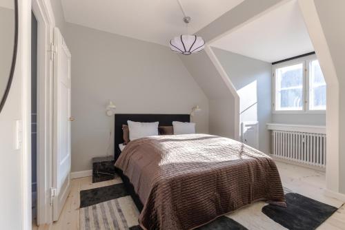 Postel nebo postele na pokoji v ubytování Luxury Apartment w Privat Rooftop Terrace - CPH C